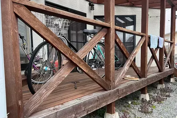 ウッドデッキ塗装工事 Before