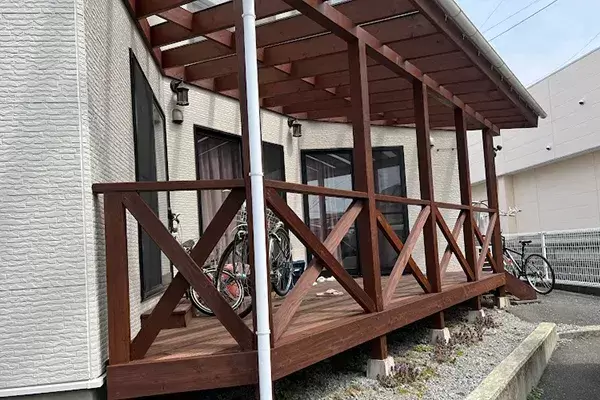 ウッドデッキ塗装工事 After